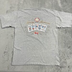 Vintage Tommy Bahama Mens Gray T Shirt Medium Poker A Winning Hand Dice Graphic‎